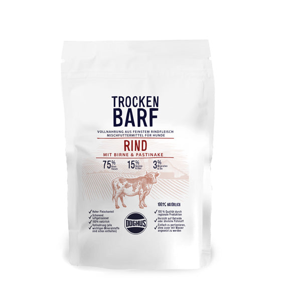 Doghus Trockenbarf Rind – schnauzenkueche.at