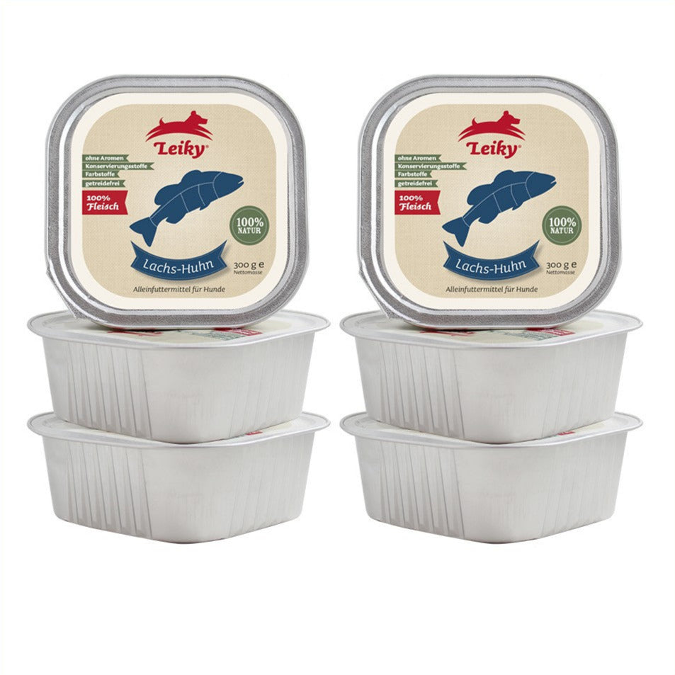 Leiky Lachs-Huhn pur 300 g