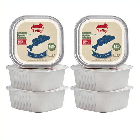 Leiky Lachs-Huhn pur 300 g