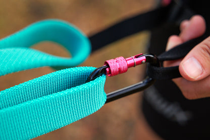 Non-stop Bungee Leash aqua/pink