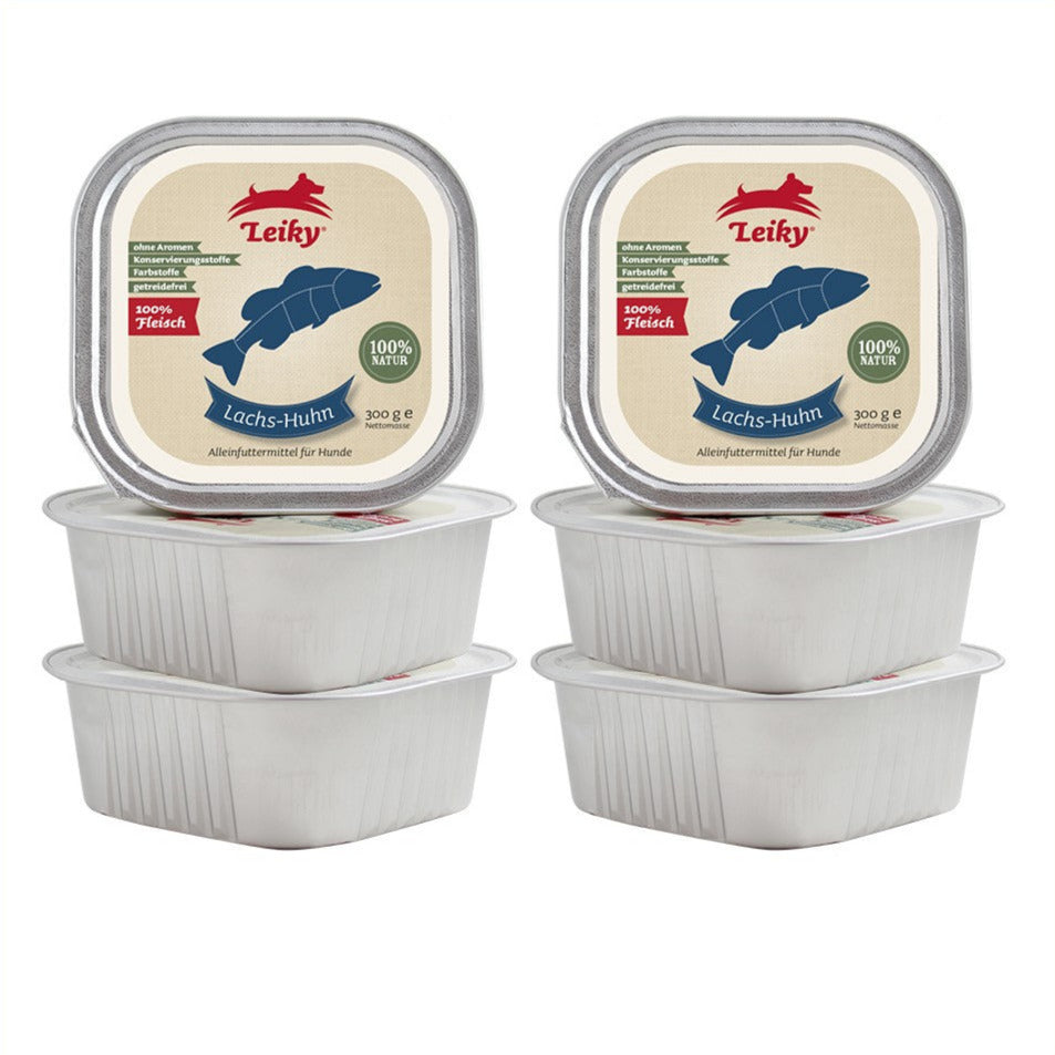 Leiky Lachs-Huhn pur 300 g