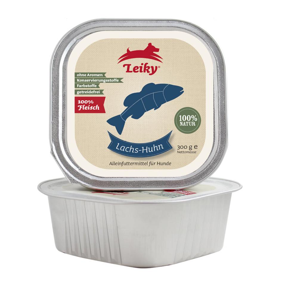 Leiky Lachs-Huhn pur 300 g