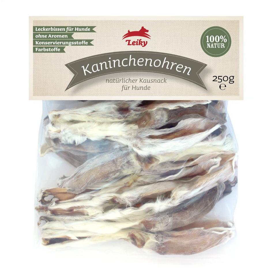 Leiky Kaninchenohren mit Fell 250 g