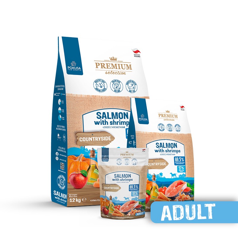 Pokusa Premium Selection Lachs mit Garnelen (Adult)